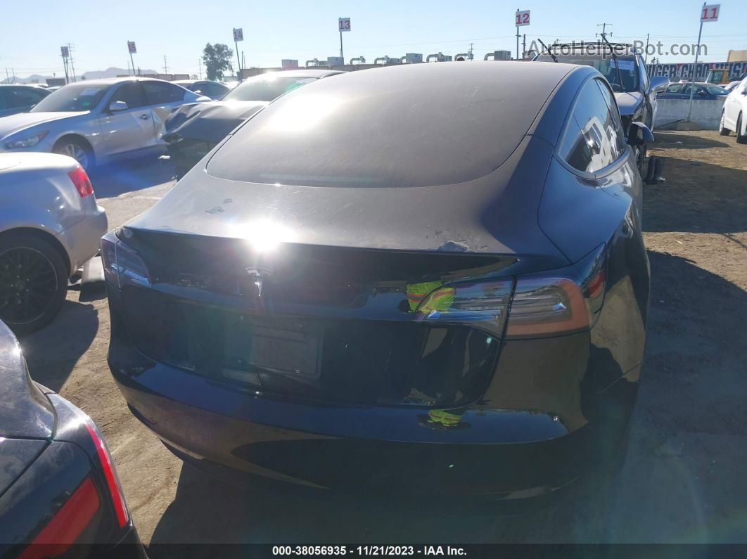 2021 Tesla Model 3 Standard Range Plus Rear-wheel Drive Black vin: 5YJ3E1EA3MF940015