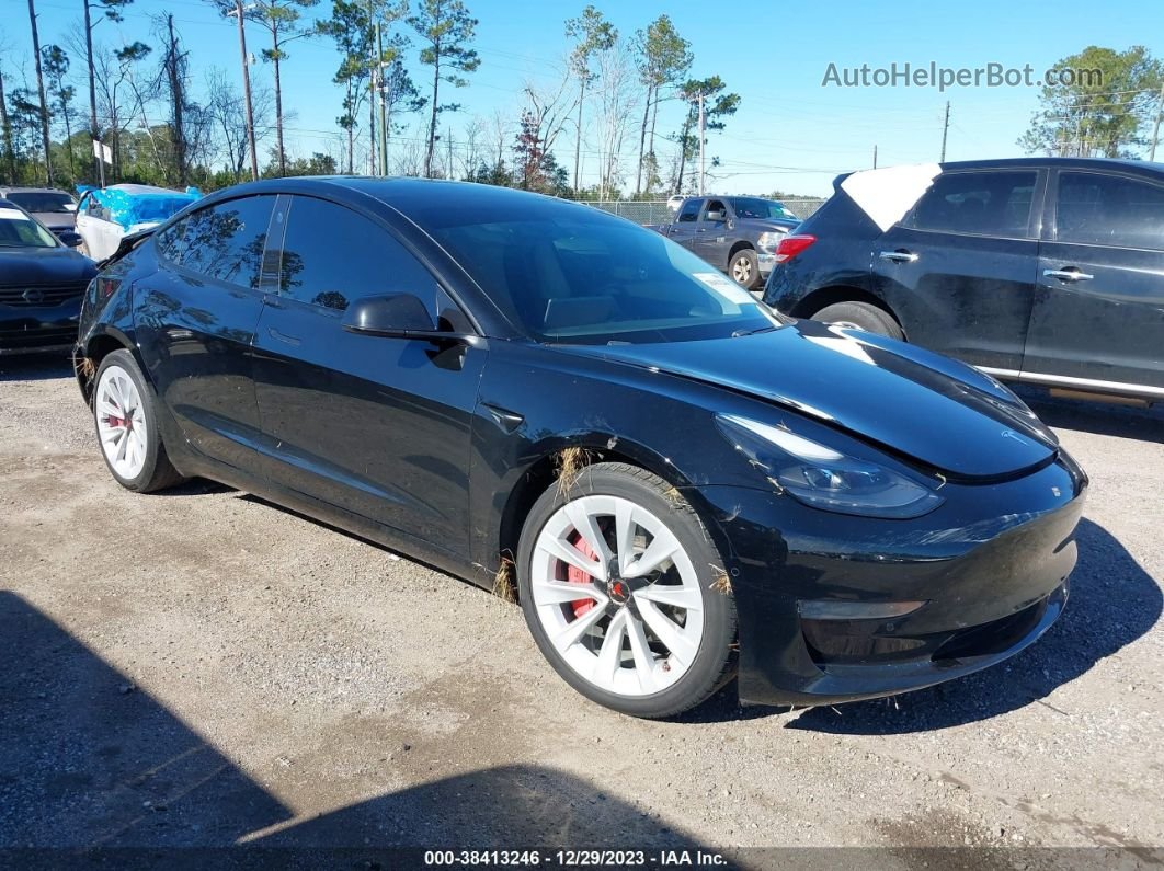2021 Tesla Model 3 Standard Range Plus Rear-wheel Drive Black vin: 5YJ3E1EA3MF982586