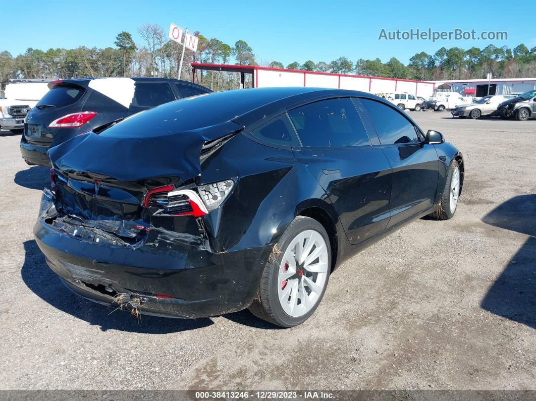 2021 Tesla Model 3 Standard Range Plus Rear-wheel Drive Black vin: 5YJ3E1EA3MF982586