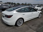 2022 Tesla Model 3  White vin: 5YJ3E1EA3NF142776