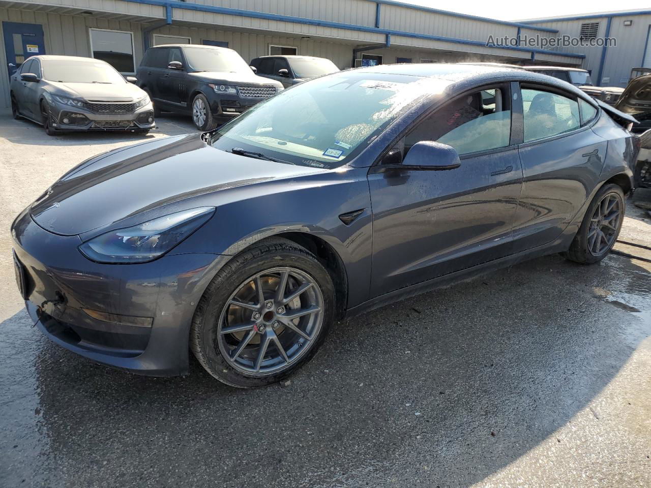 2022 Tesla Model 3  Gray vin: 5YJ3E1EA3NF188186