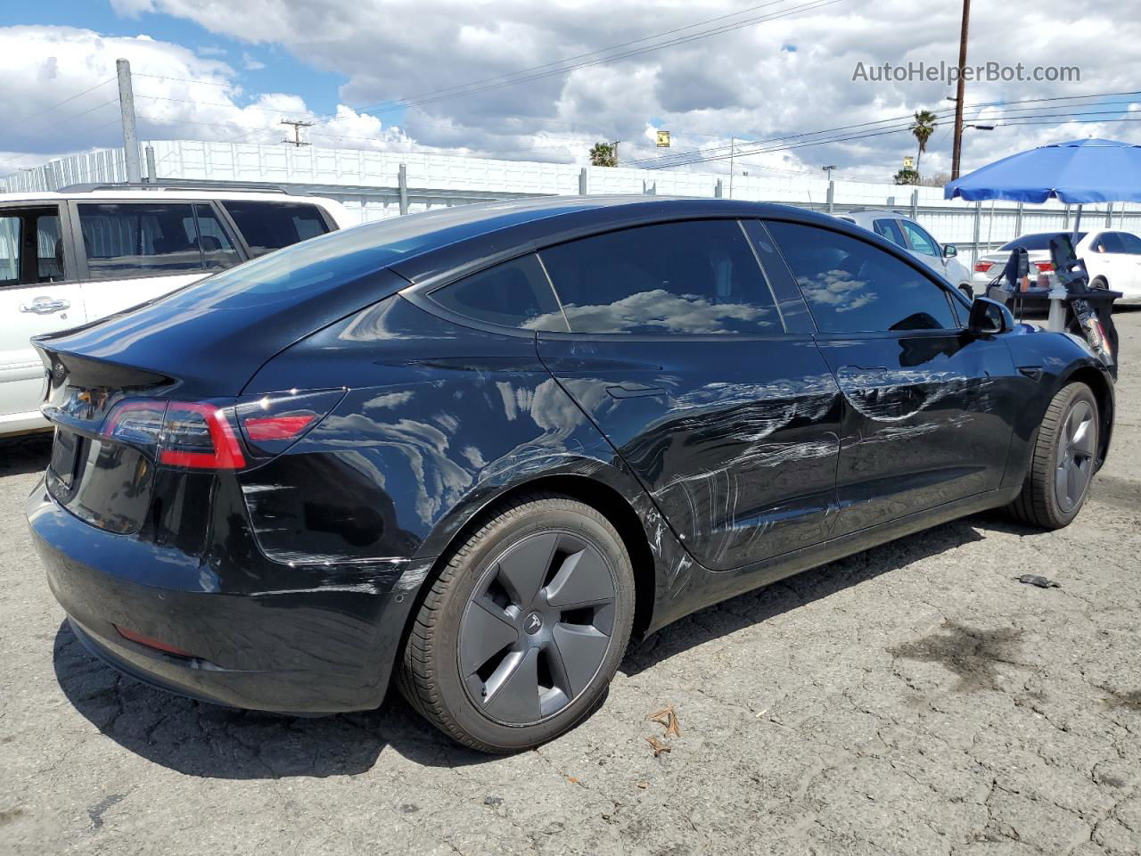 2022 Tesla Model 3  Black vin: 5YJ3E1EA3NF314949