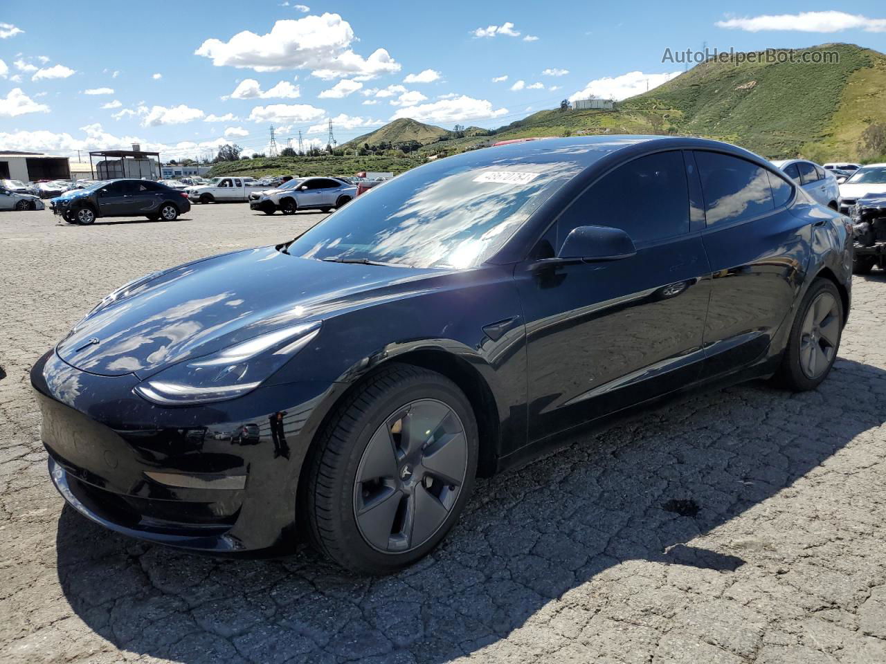 2022 Tesla Model 3  Black vin: 5YJ3E1EA3NF314949