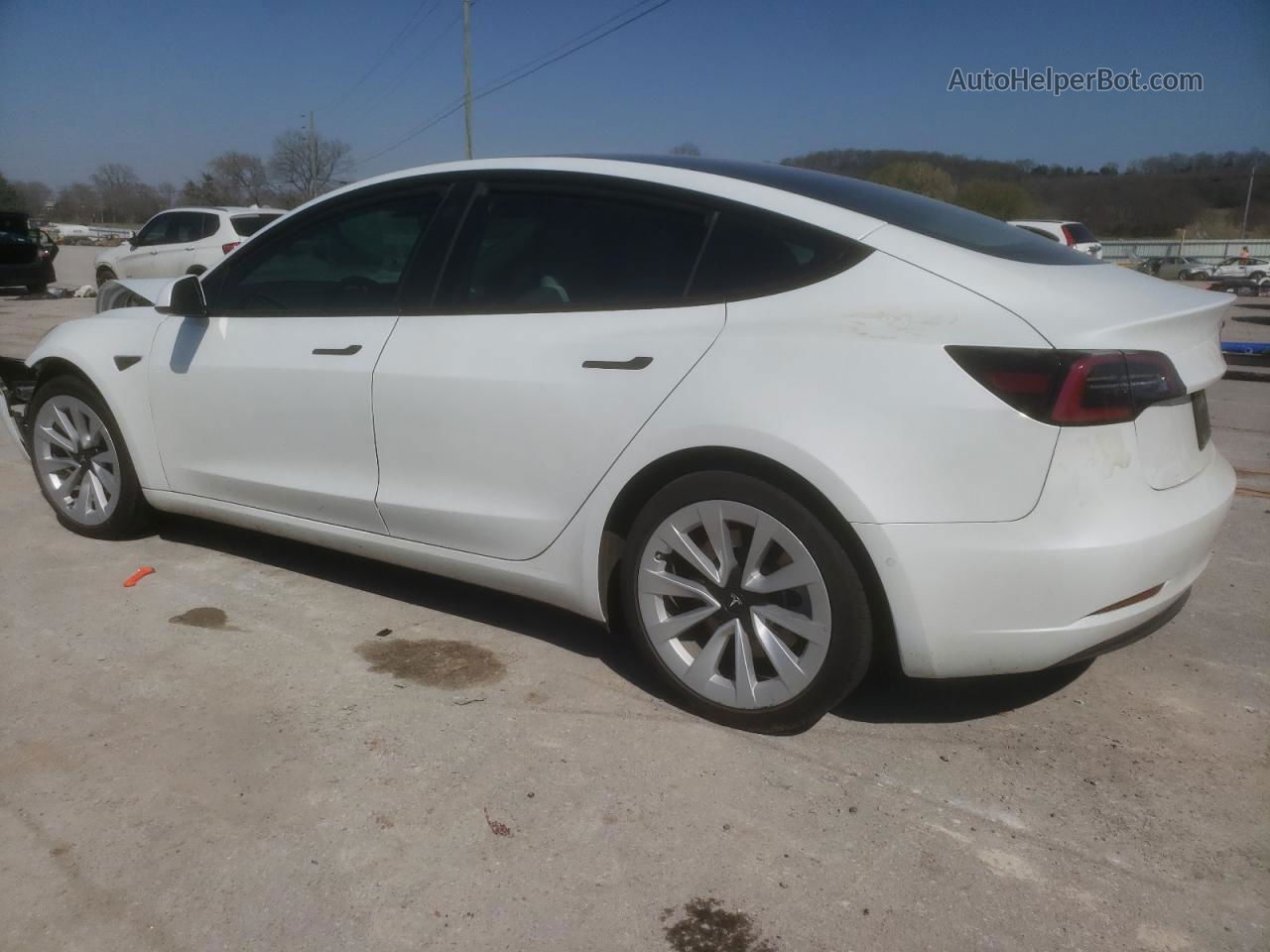 2022 Tesla Model 3  White vin: 5YJ3E1EA3NF315602