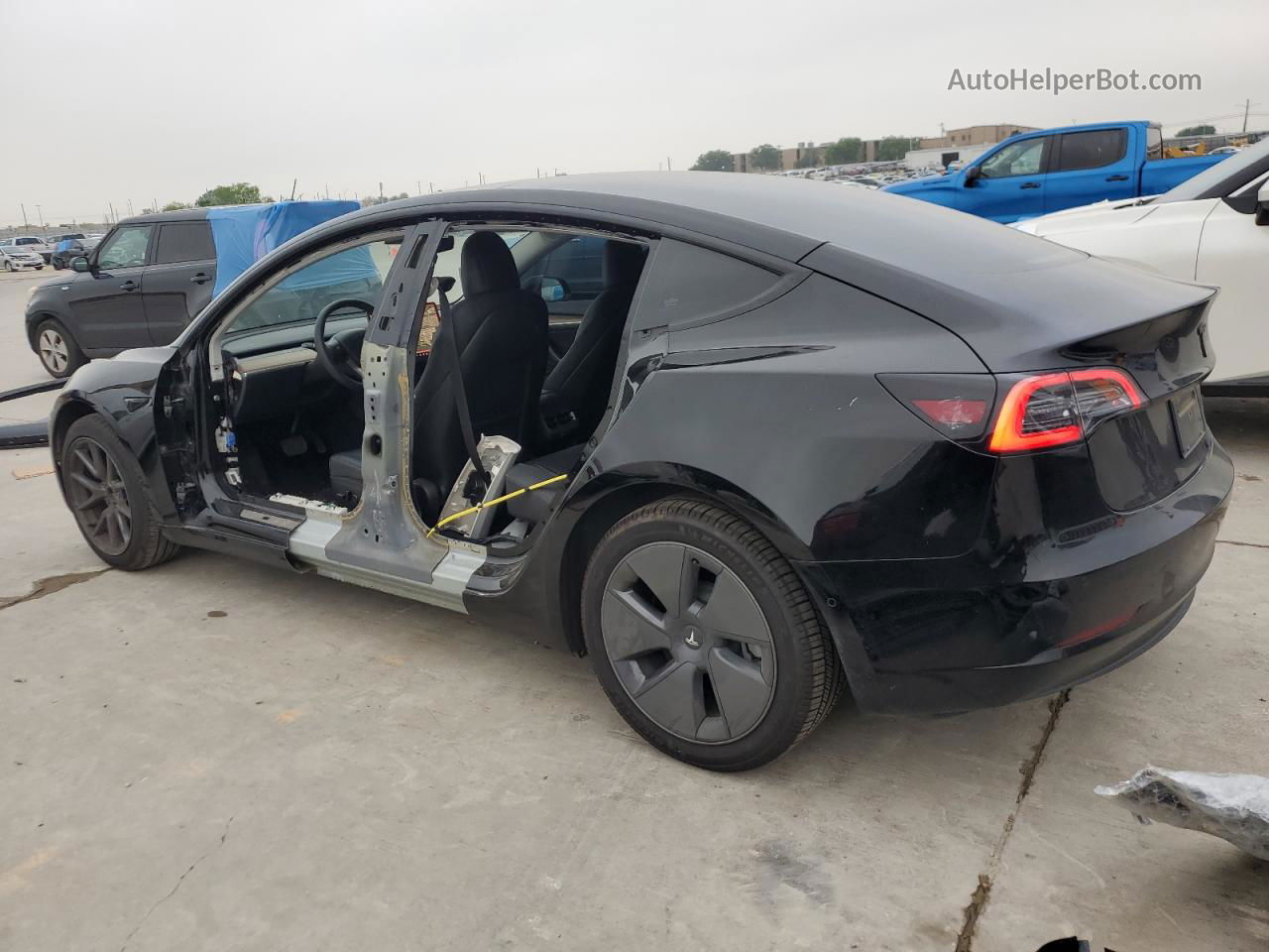 2022 Tesla Model 3  Black vin: 5YJ3E1EA3NF339012