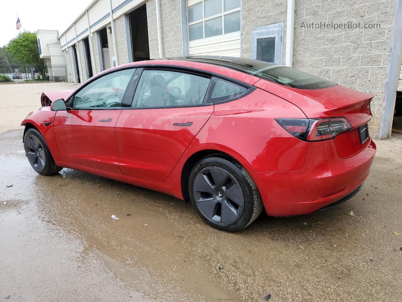 2022 Tesla Model 3  Red vin: 5YJ3E1EA3NF369398