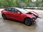 2022 Tesla Model 3  Red vin: 5YJ3E1EA3NF369398