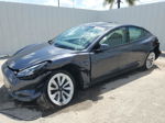 2022 Tesla Model 3  Gray vin: 5YJ3E1EA3NF372463