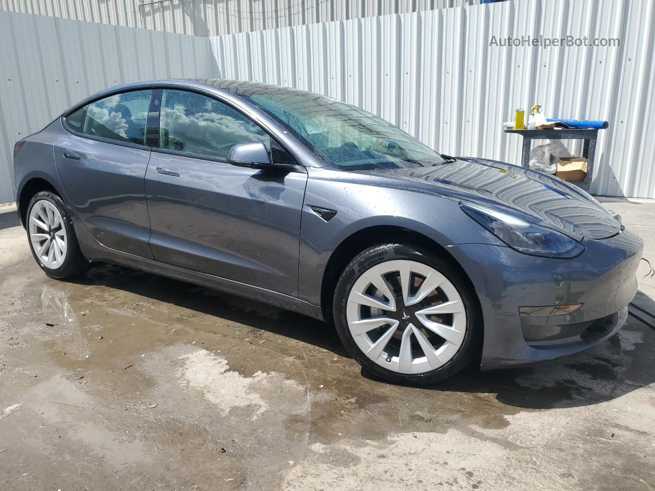 2022 Tesla Model 3  Серый vin: 5YJ3E1EA3NF372463