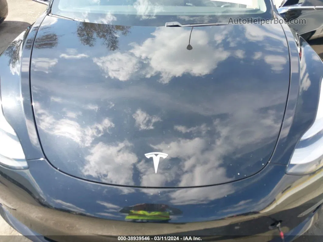 2018 Tesla Model 3 Long Range/mid Range Black vin: 5YJ3E1EA4JF002665