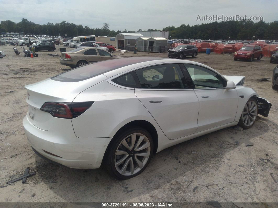 2018 Tesla Model 3 Range Battery White vin: 5YJ3E1EA4JF010023