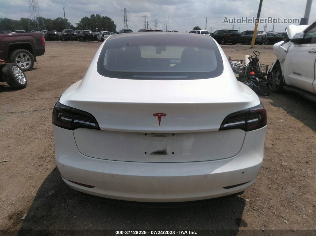 2018 Tesla Model 3 Range Battery White vin: 5YJ3E1EA4JF012399