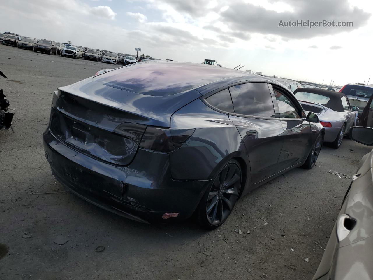 2018 Tesla Model 3  Charcoal vin: 5YJ3E1EA4JF024035