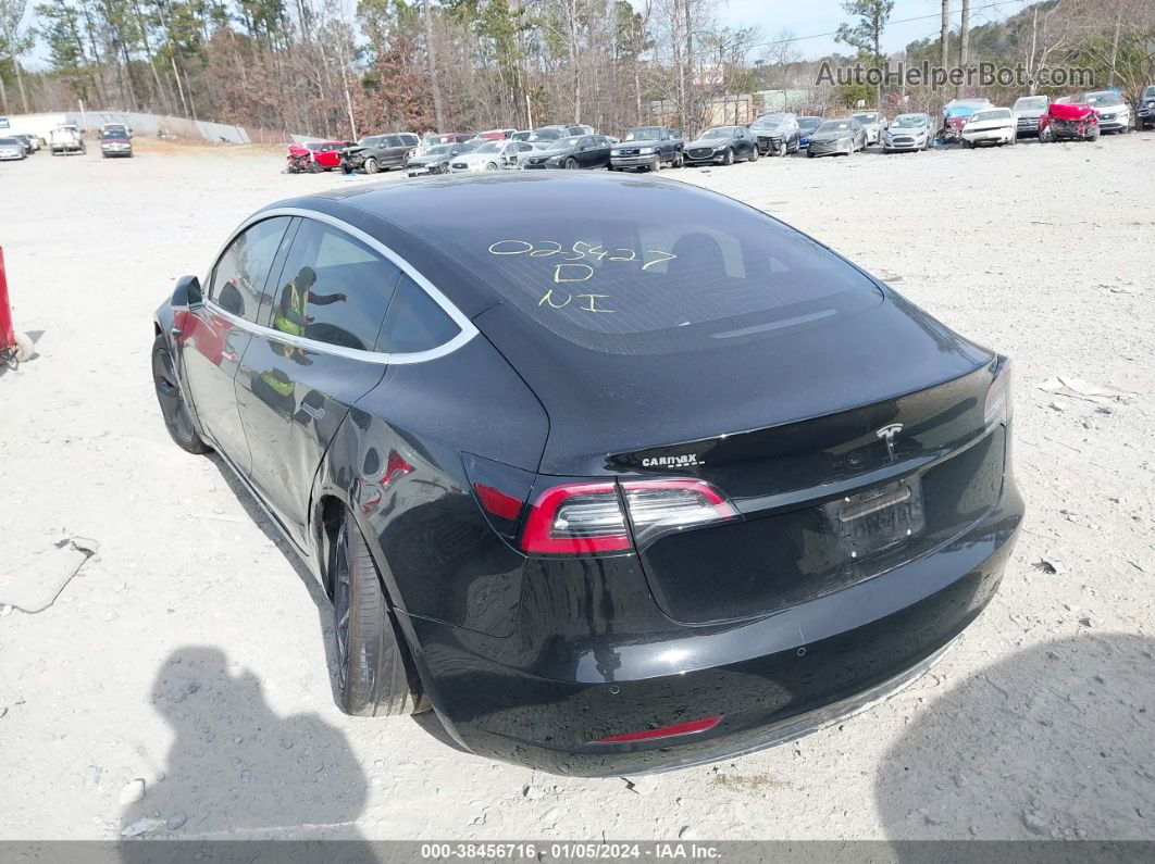 2018 Tesla Model 3 Long Range/mid Range Black vin: 5YJ3E1EA4JF025427