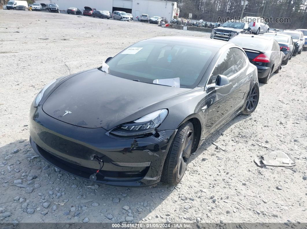 2018 Tesla Model 3 Long Range/mid Range Black vin: 5YJ3E1EA4JF025427