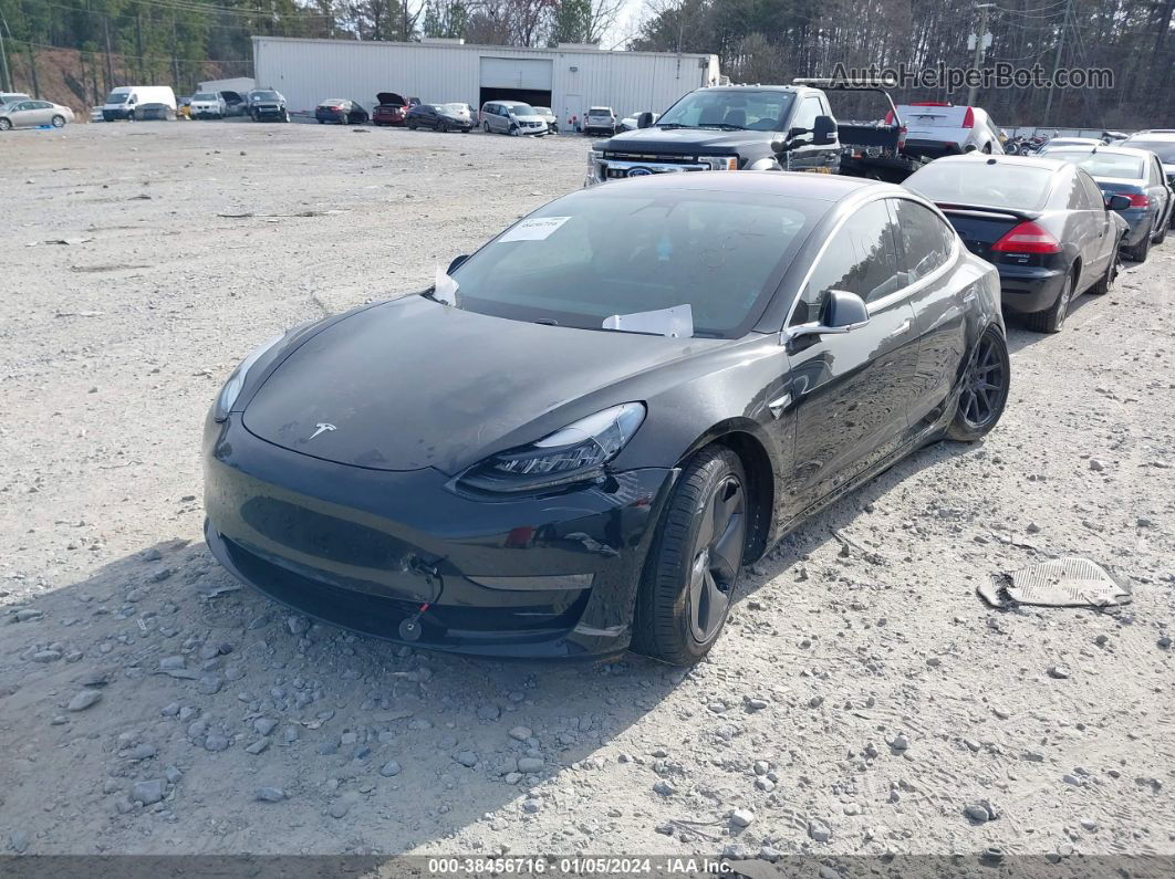 2018 Tesla Model 3 Long Range/mid Range Black vin: 5YJ3E1EA4JF025427