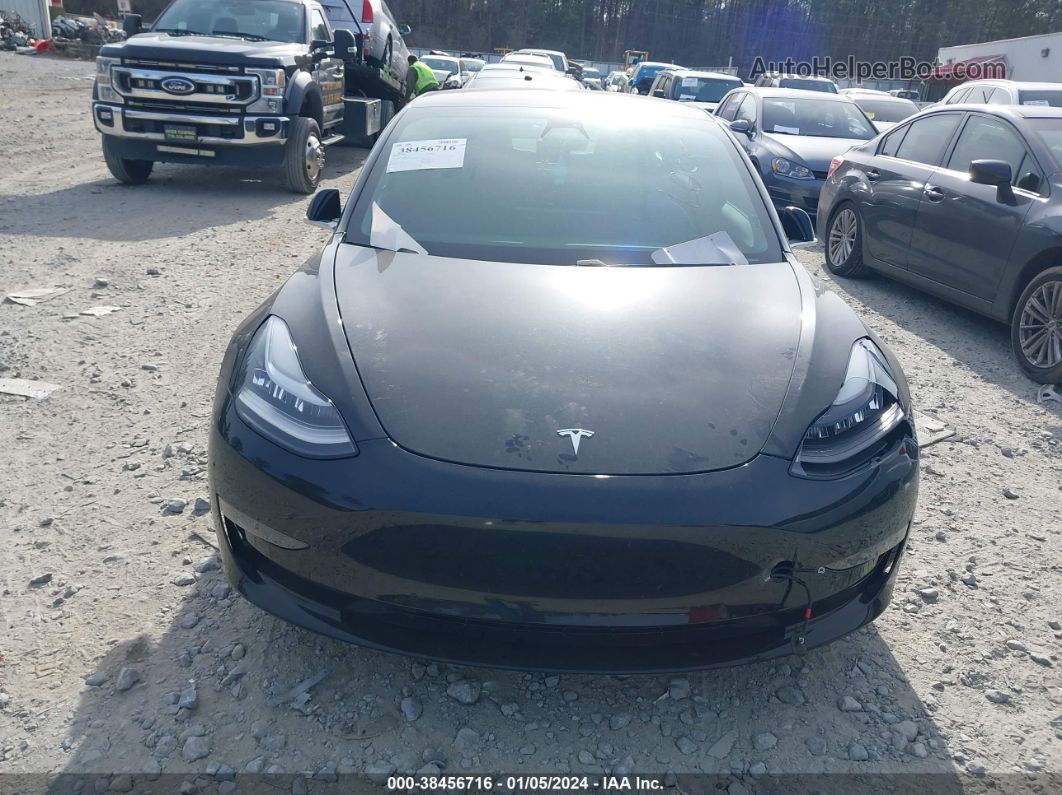 2018 Tesla Model 3 Long Range/mid Range Black vin: 5YJ3E1EA4JF025427