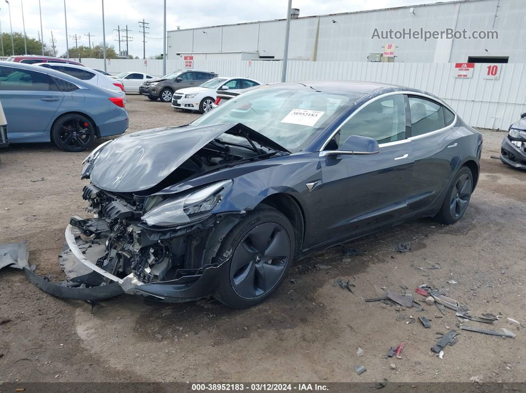 2018 Tesla Model 3 Long Range/mid Range Gray vin: 5YJ3E1EA4JF030594