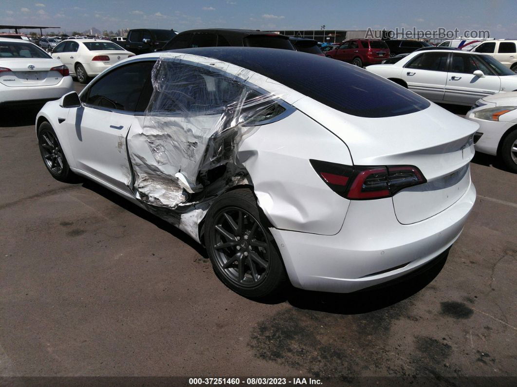 2018 Tesla Model 3 Range Battery White vin: 5YJ3E1EA4JF035469