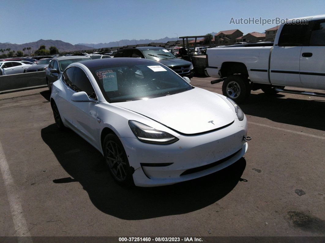 2018 Tesla Model 3 Range Battery White vin: 5YJ3E1EA4JF035469