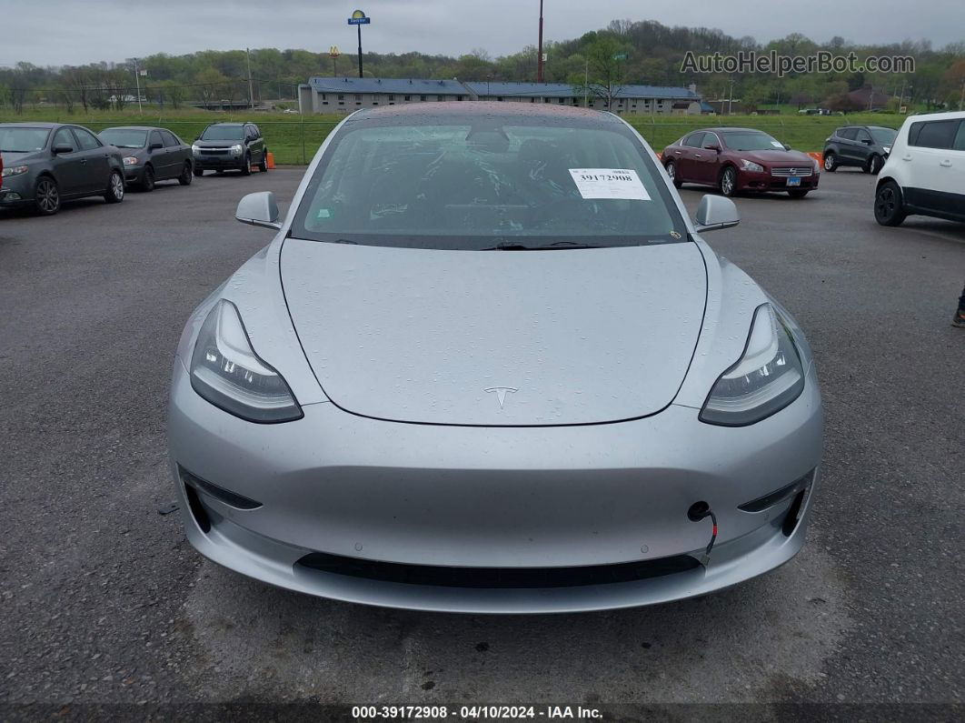 2018 Tesla Model 3 Long Range/mid Range Silver vin: 5YJ3E1EA4JF036900