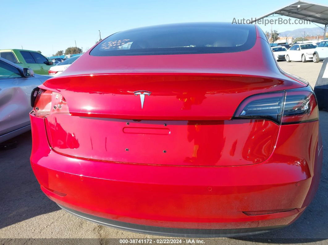2018 Tesla Model 3 Long Range/mid Range Red vin: 5YJ3E1EA4JF041479