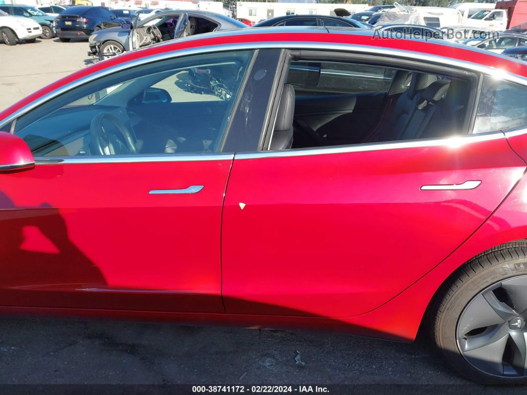 2018 Tesla Model 3 Long Range/mid Range Red vin: 5YJ3E1EA4JF041479