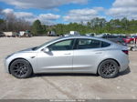 2018 Tesla Model 3 Long Range/mid Range Silver vin: 5YJ3E1EA4JF044544