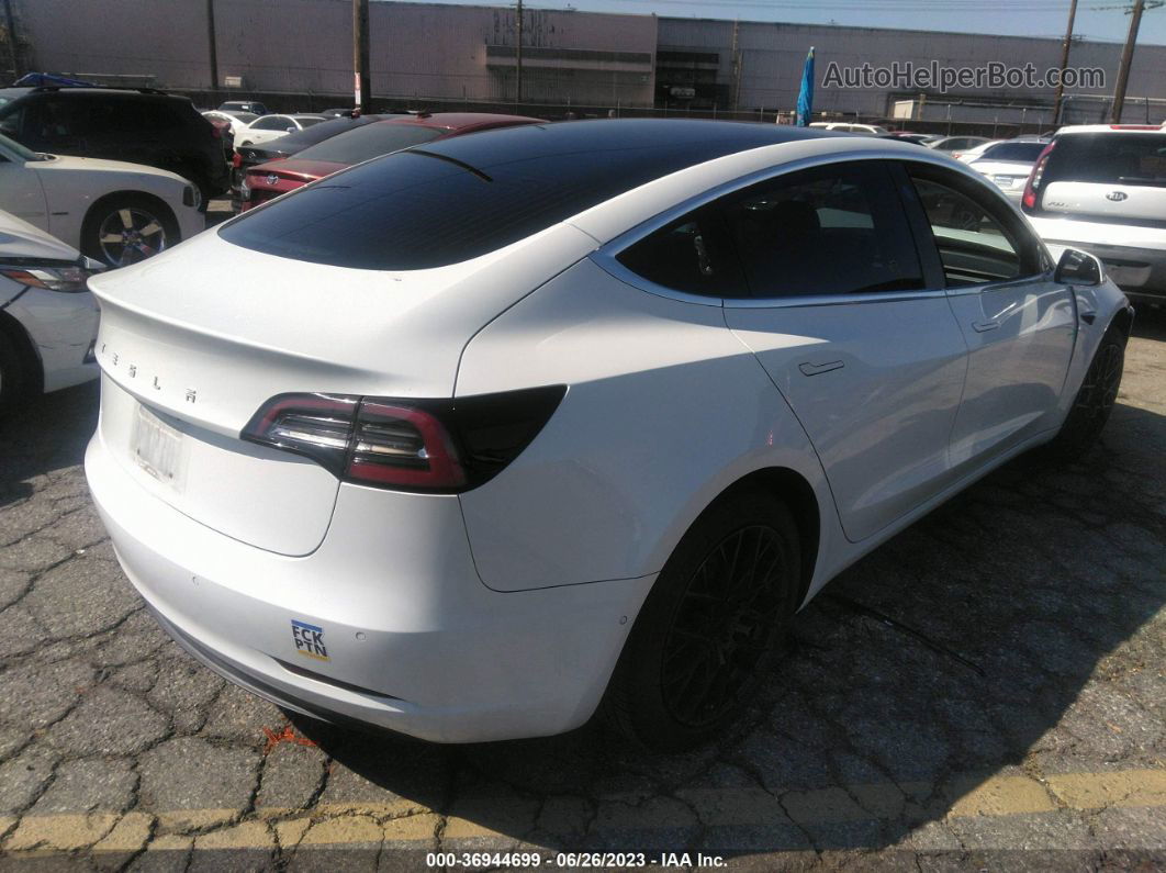 2018 Tesla Model 3 Range Battery White vin: 5YJ3E1EA4JF046214