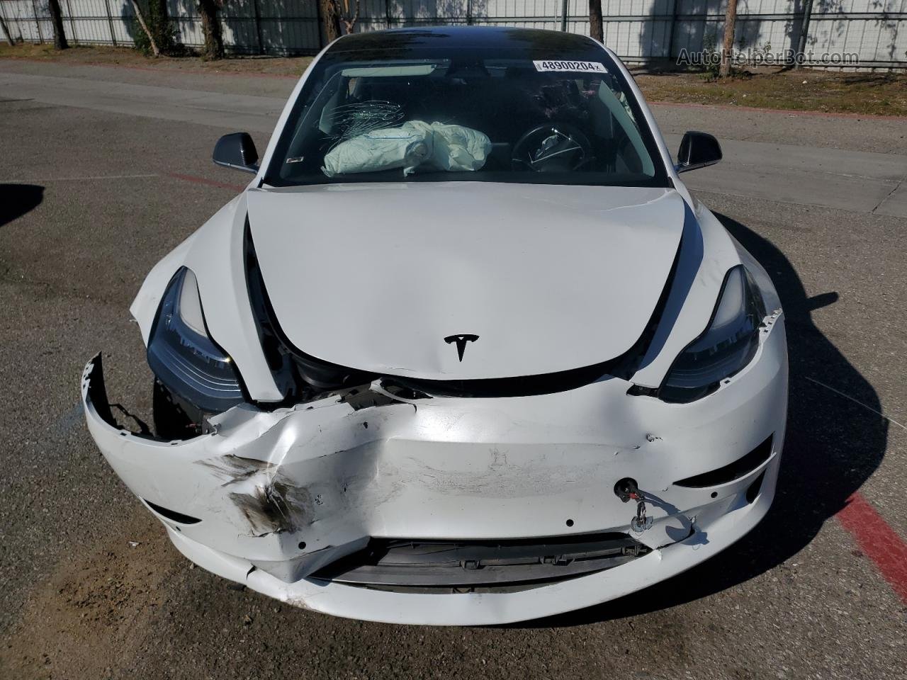 2018 Tesla Model 3  Белый vin: 5YJ3E1EA4JF053891