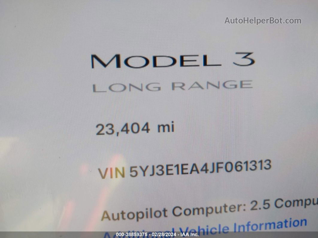 2018 Tesla Model 3 Long Range/mid Range Silver vin: 5YJ3E1EA4JF061313