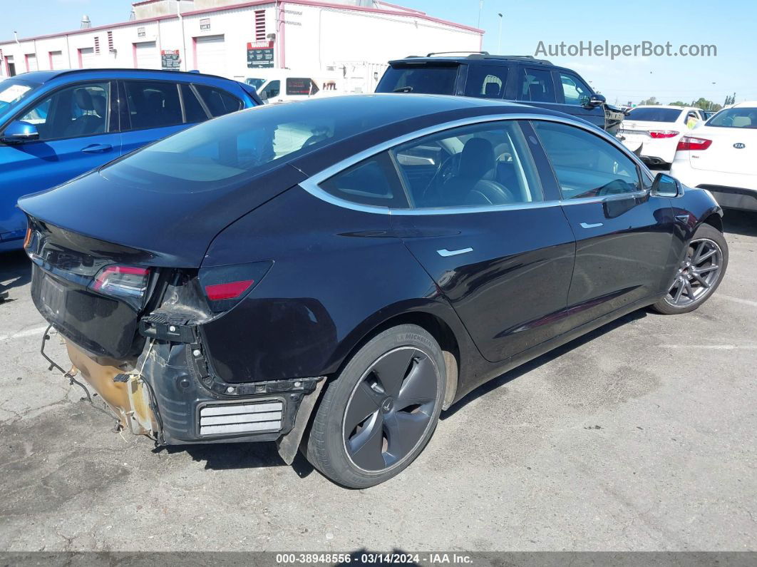 2018 Tesla Model 3 Long Range/mid Range Black vin: 5YJ3E1EA4JF070934