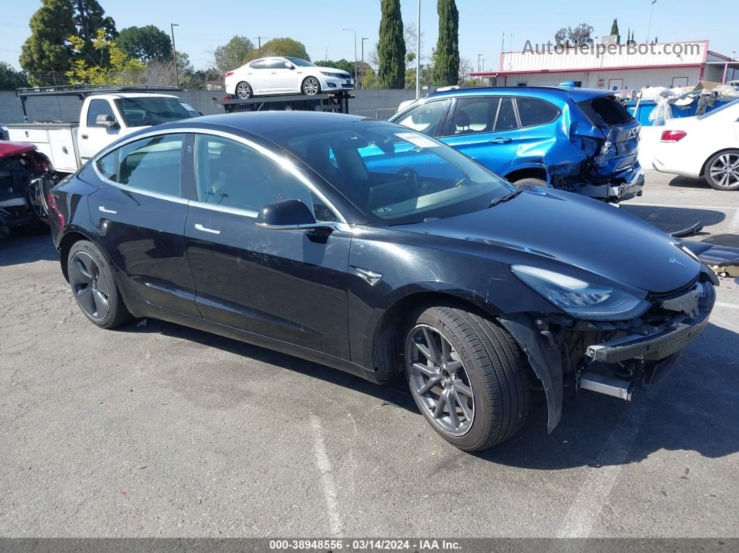 2018 Tesla Model 3 Long Range/mid Range Black vin: 5YJ3E1EA4JF070934