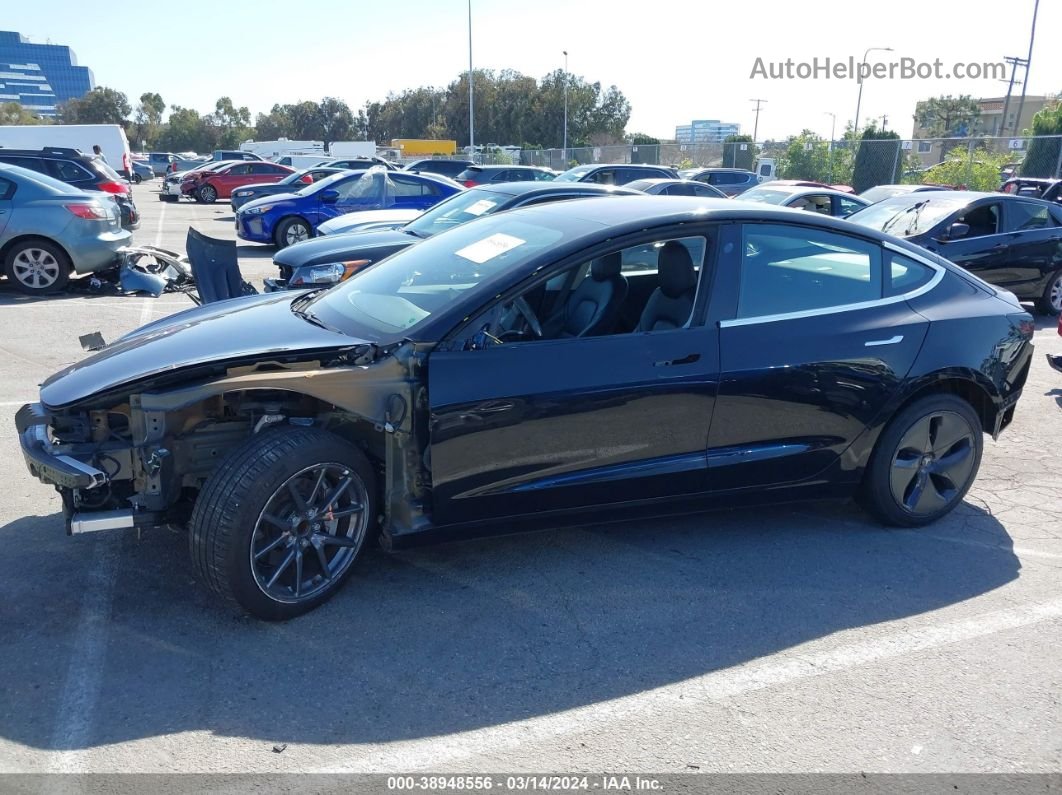2018 Tesla Model 3 Long Range/mid Range Black vin: 5YJ3E1EA4JF070934