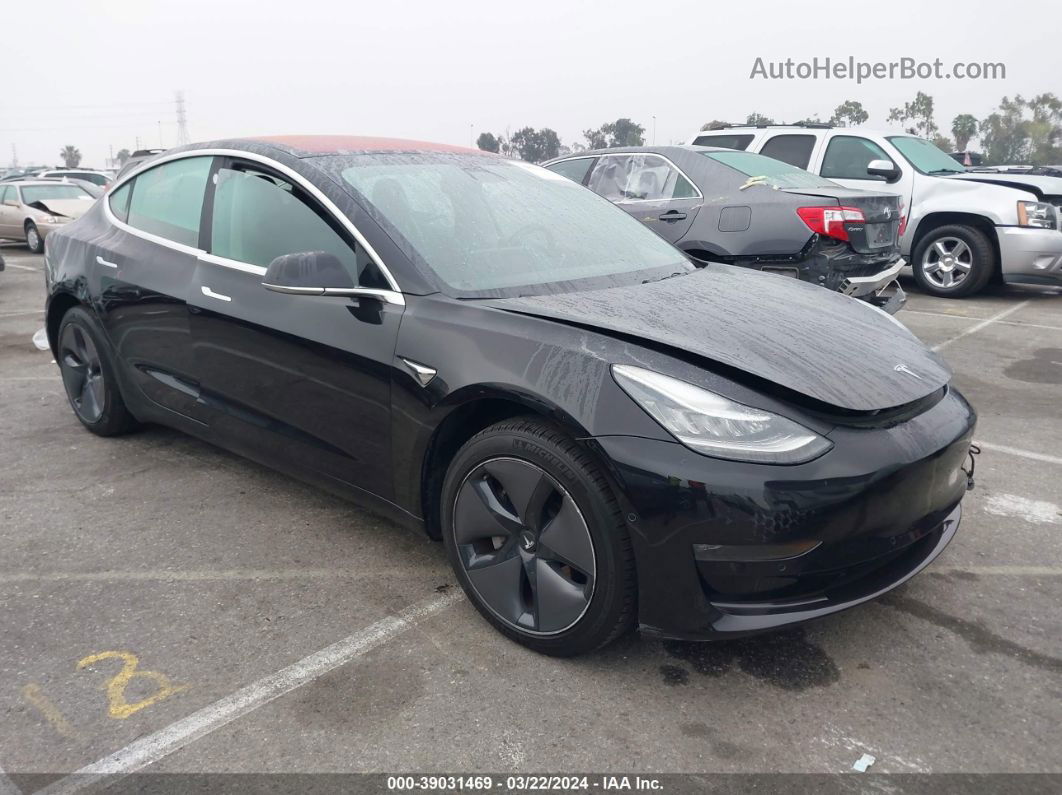 2018 Tesla Model 3 Long Range/mid Range Черный vin: 5YJ3E1EA4JF070948