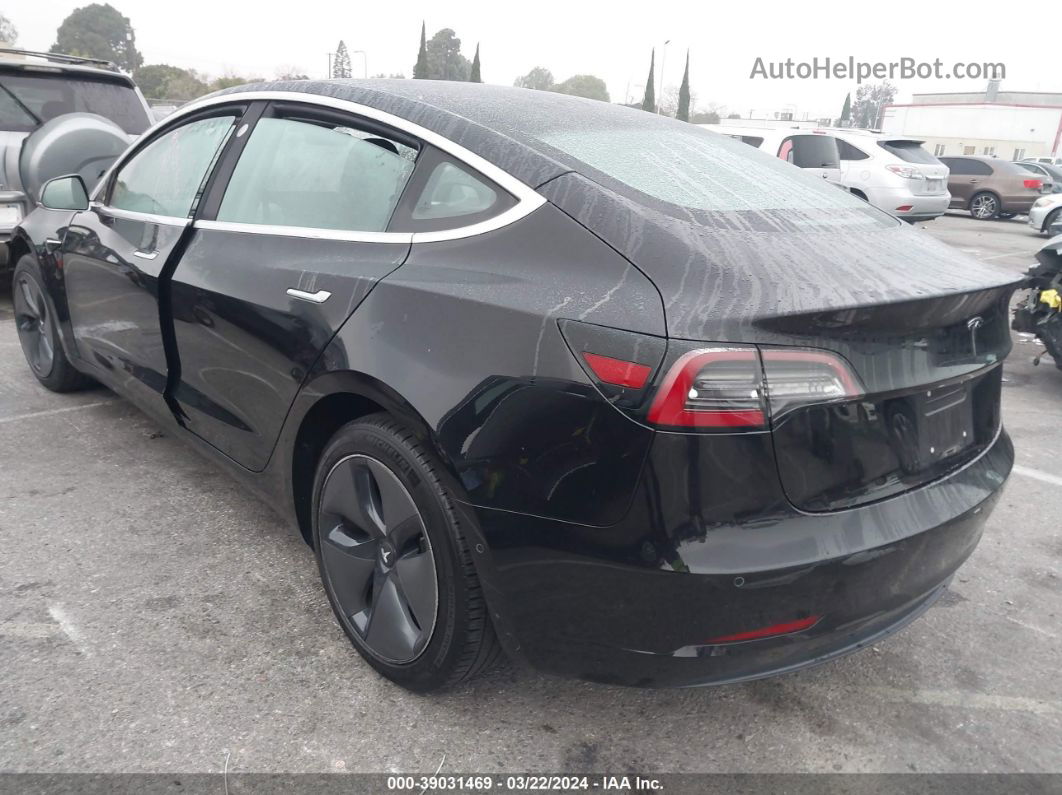 2018 Tesla Model 3 Long Range/mid Range Black vin: 5YJ3E1EA4JF070948