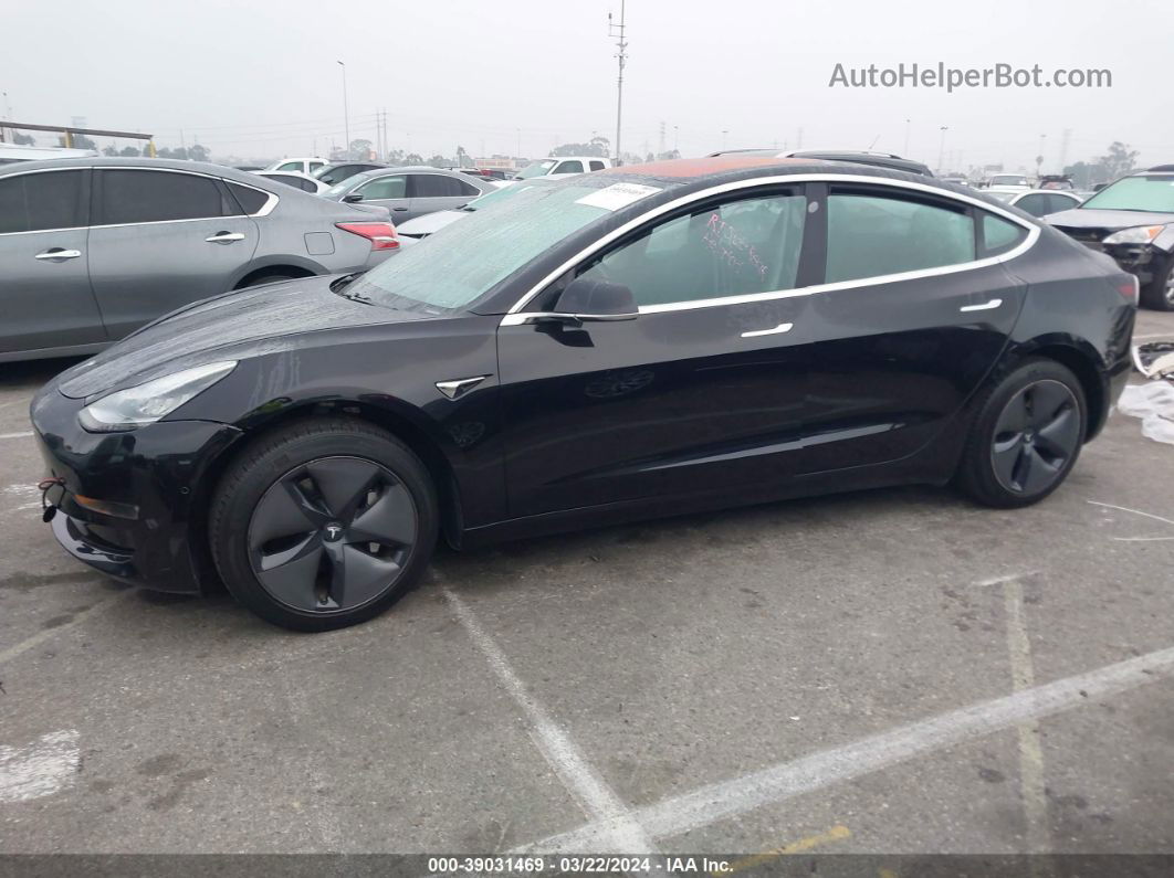 2018 Tesla Model 3 Long Range/mid Range Black vin: 5YJ3E1EA4JF070948