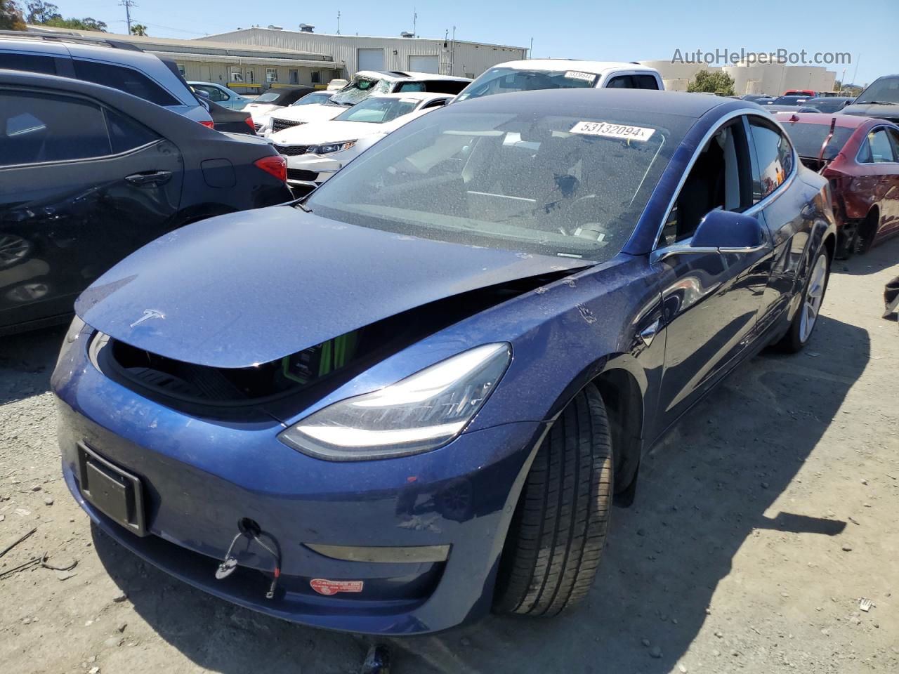 2018 Tesla Model 3  Blue vin: 5YJ3E1EA4JF076443