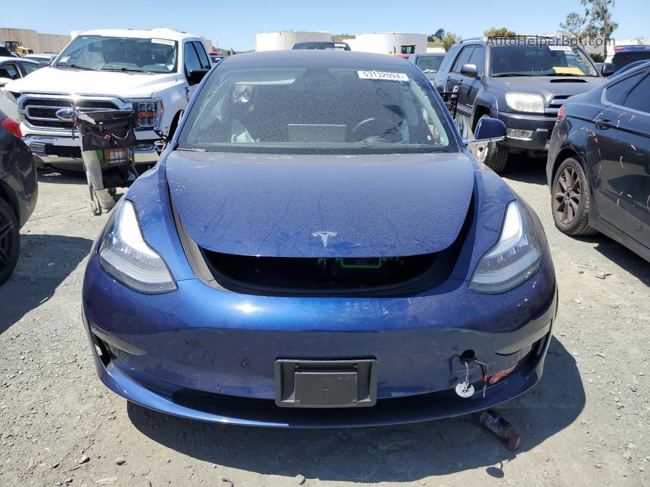 2018 Tesla Model 3  Blue vin: 5YJ3E1EA4JF076443