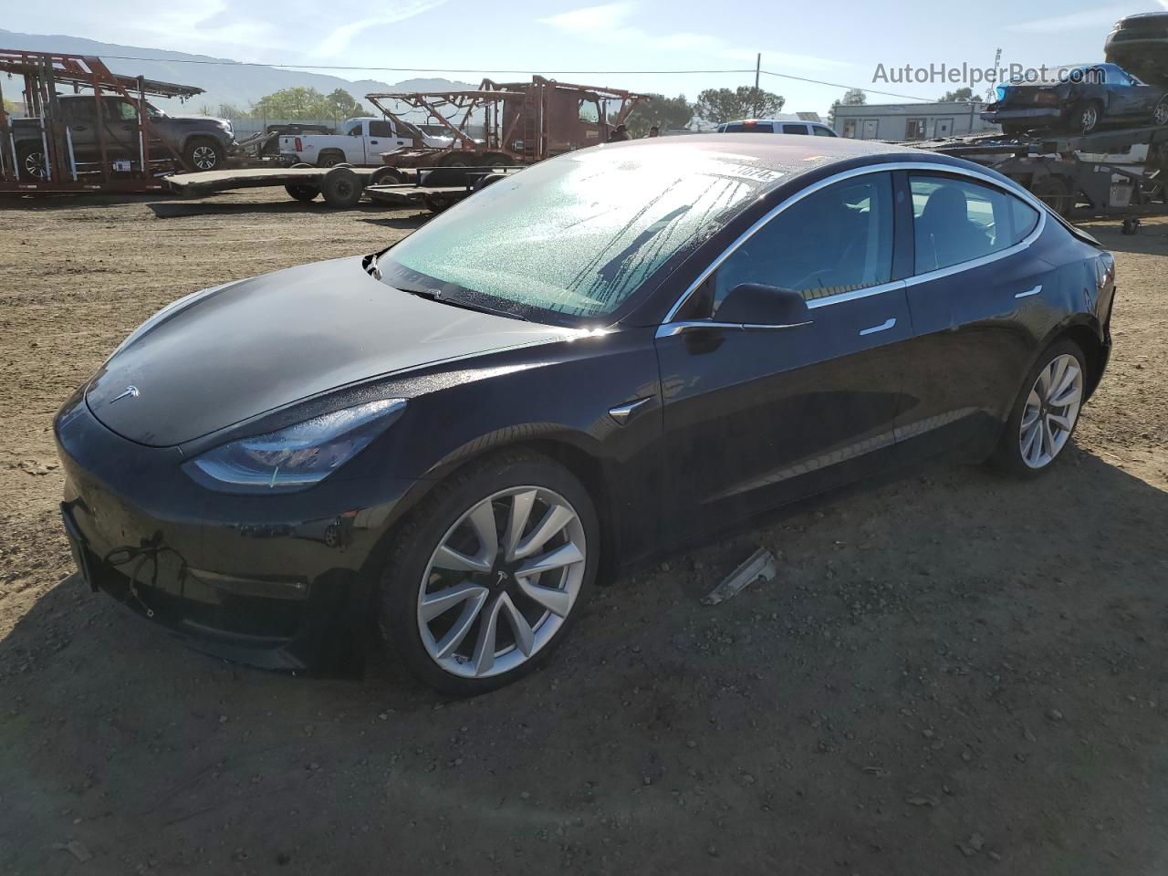 2018 Tesla Model 3  Black vin: 5YJ3E1EA4JF092688