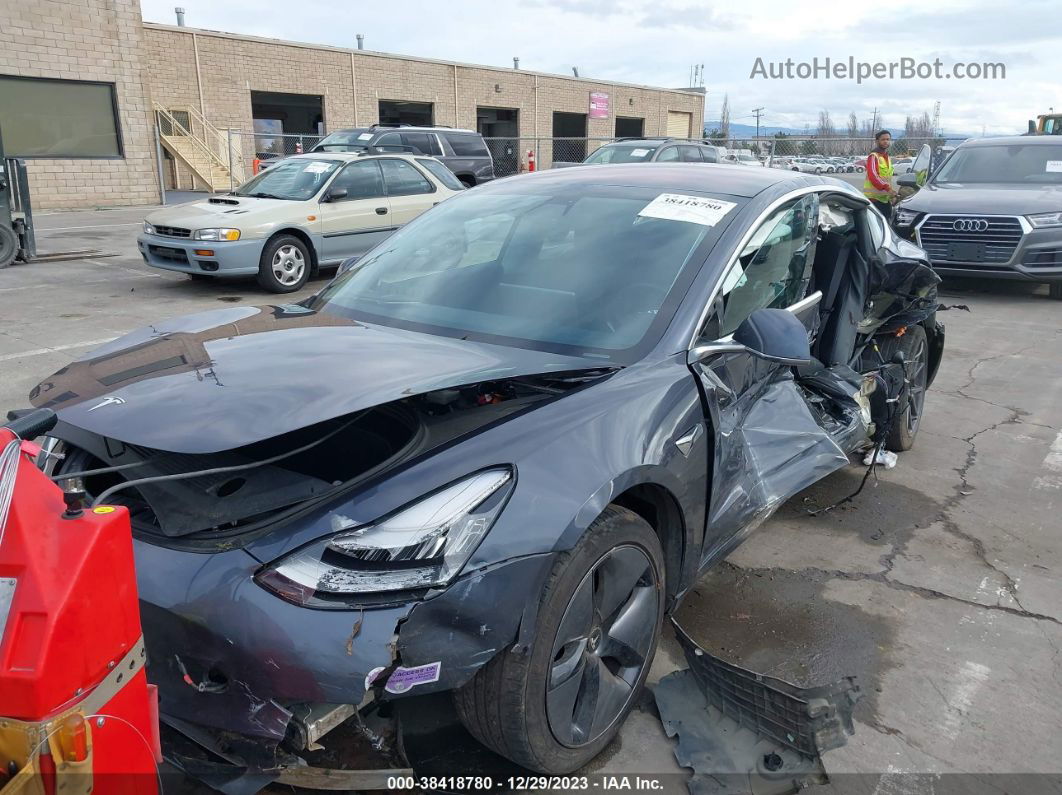 2018 Tesla Model 3 Gray vin: 5YJ3E1EA4JF101793