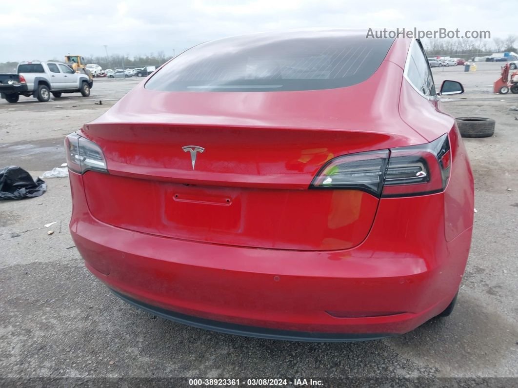 2018 Tesla Model 3 Long Range/mid Range Red vin: 5YJ3E1EA4JF159483