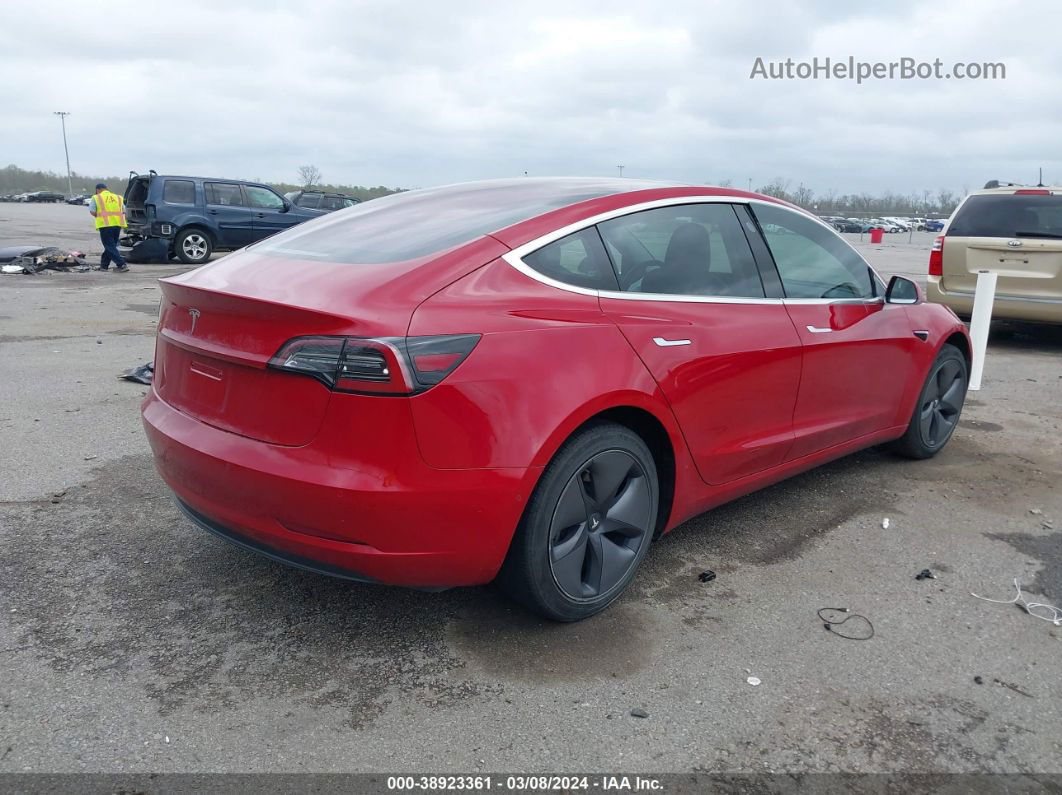 2018 Tesla Model 3 Long Range/mid Range Red vin: 5YJ3E1EA4JF159483