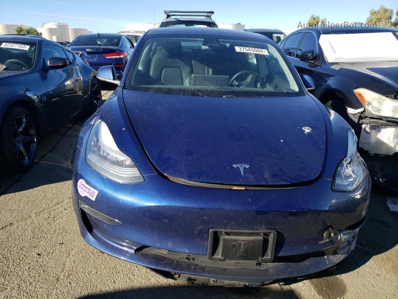 2018 Tesla Model 3  Синий vin: 5YJ3E1EA4JF160861