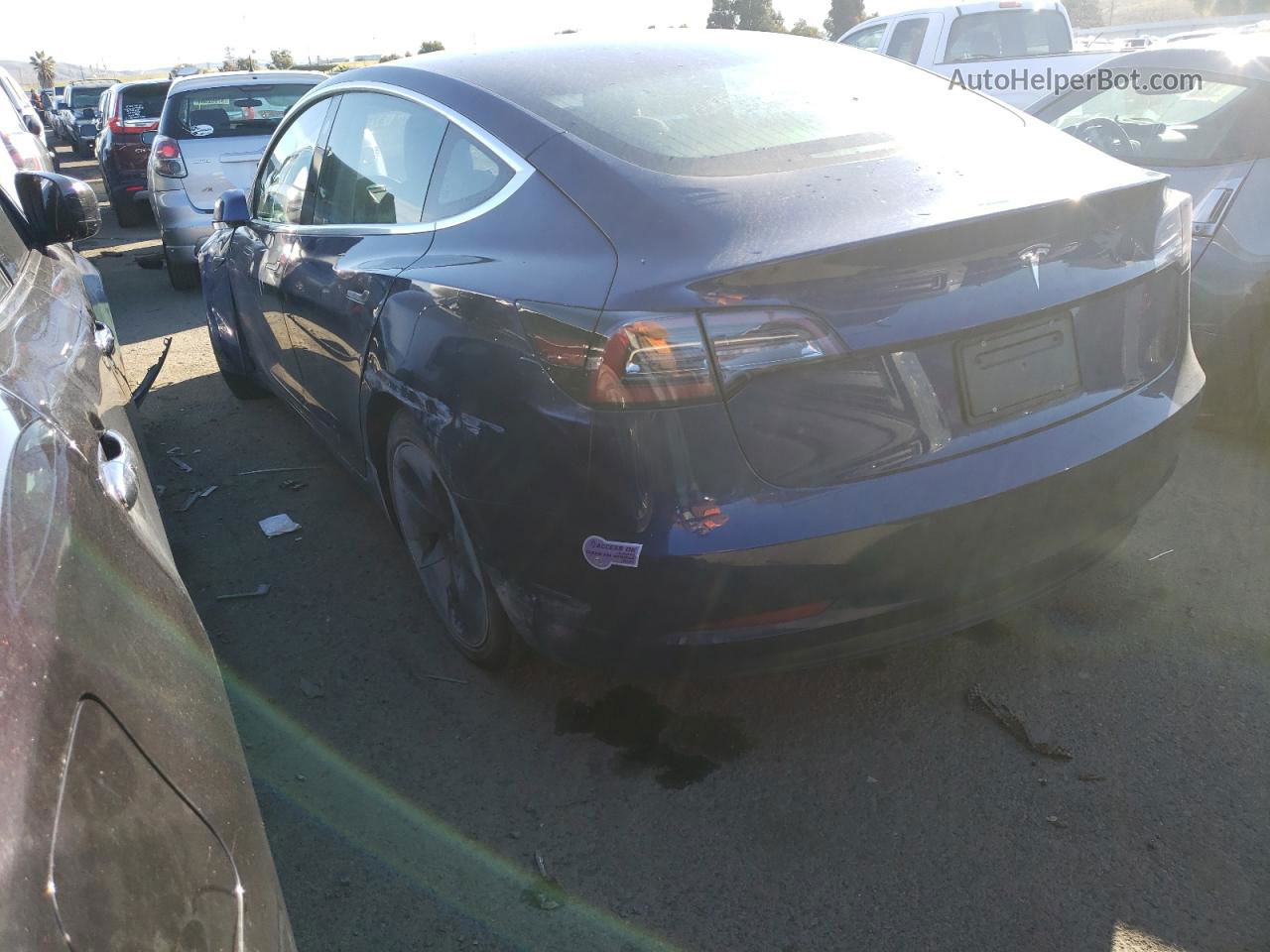 2018 Tesla Model 3  Blue vin: 5YJ3E1EA4JF160861