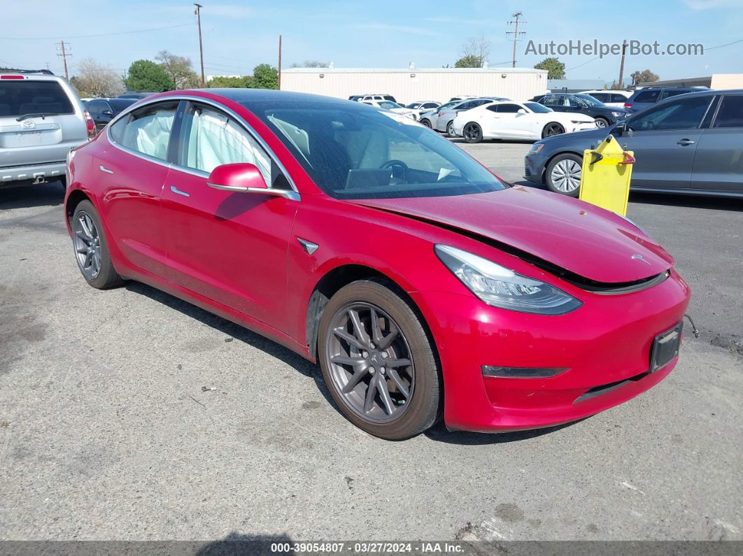 2019 Tesla Model 3   Red vin: 5YJ3E1EA4KF190749