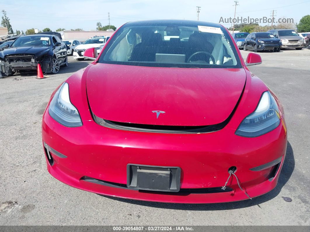 2019 Tesla Model 3 Красный vin: 5YJ3E1EA4KF190749