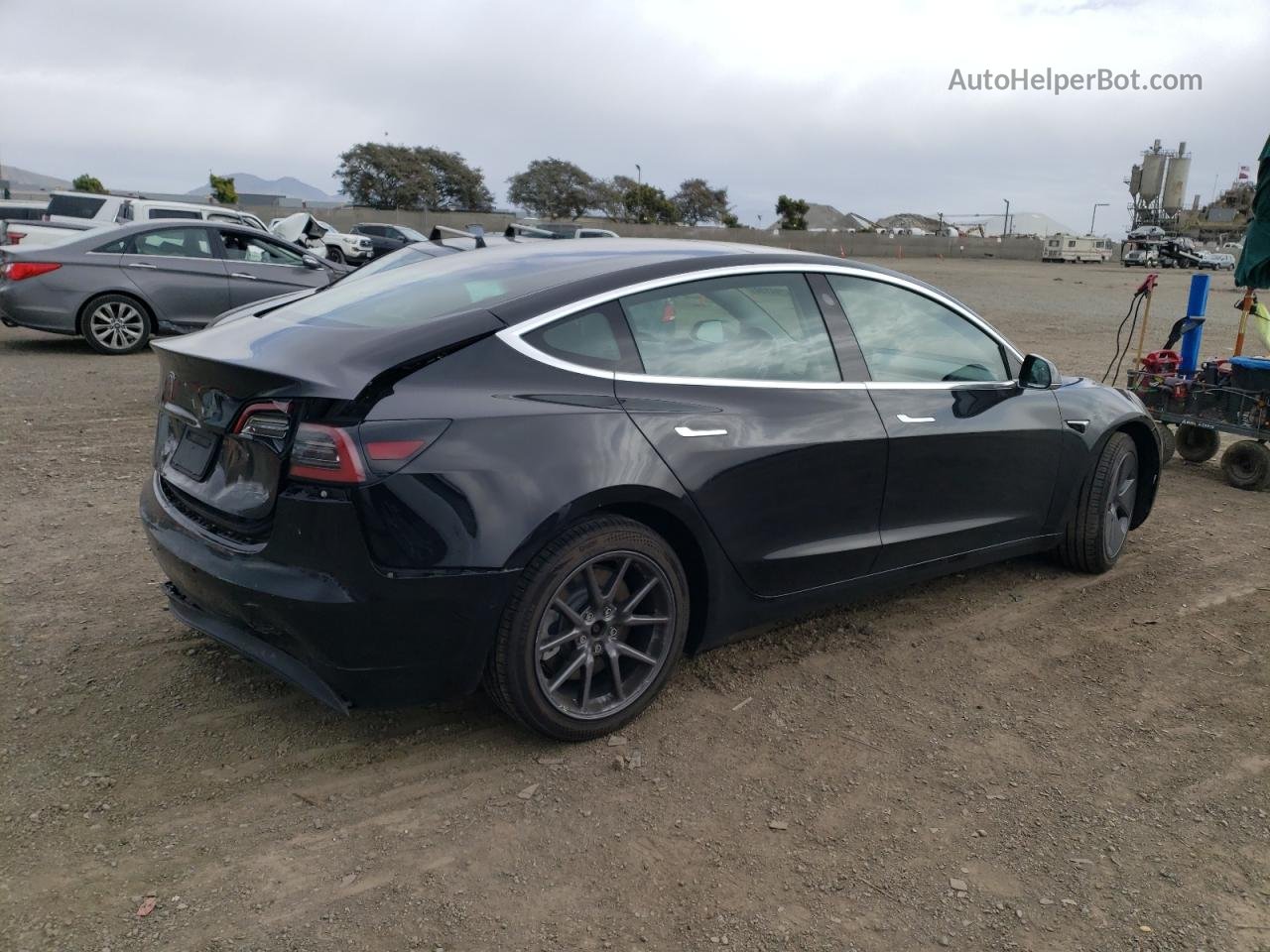 2019 Tesla Model 3  Black vin: 5YJ3E1EA4KF193103