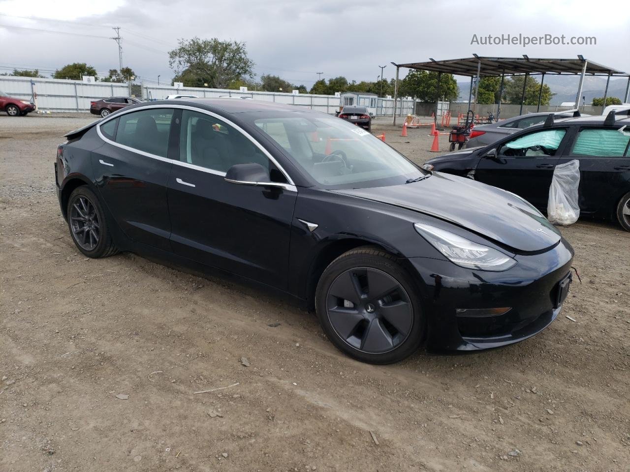 2019 Tesla Model 3  Black vin: 5YJ3E1EA4KF193103