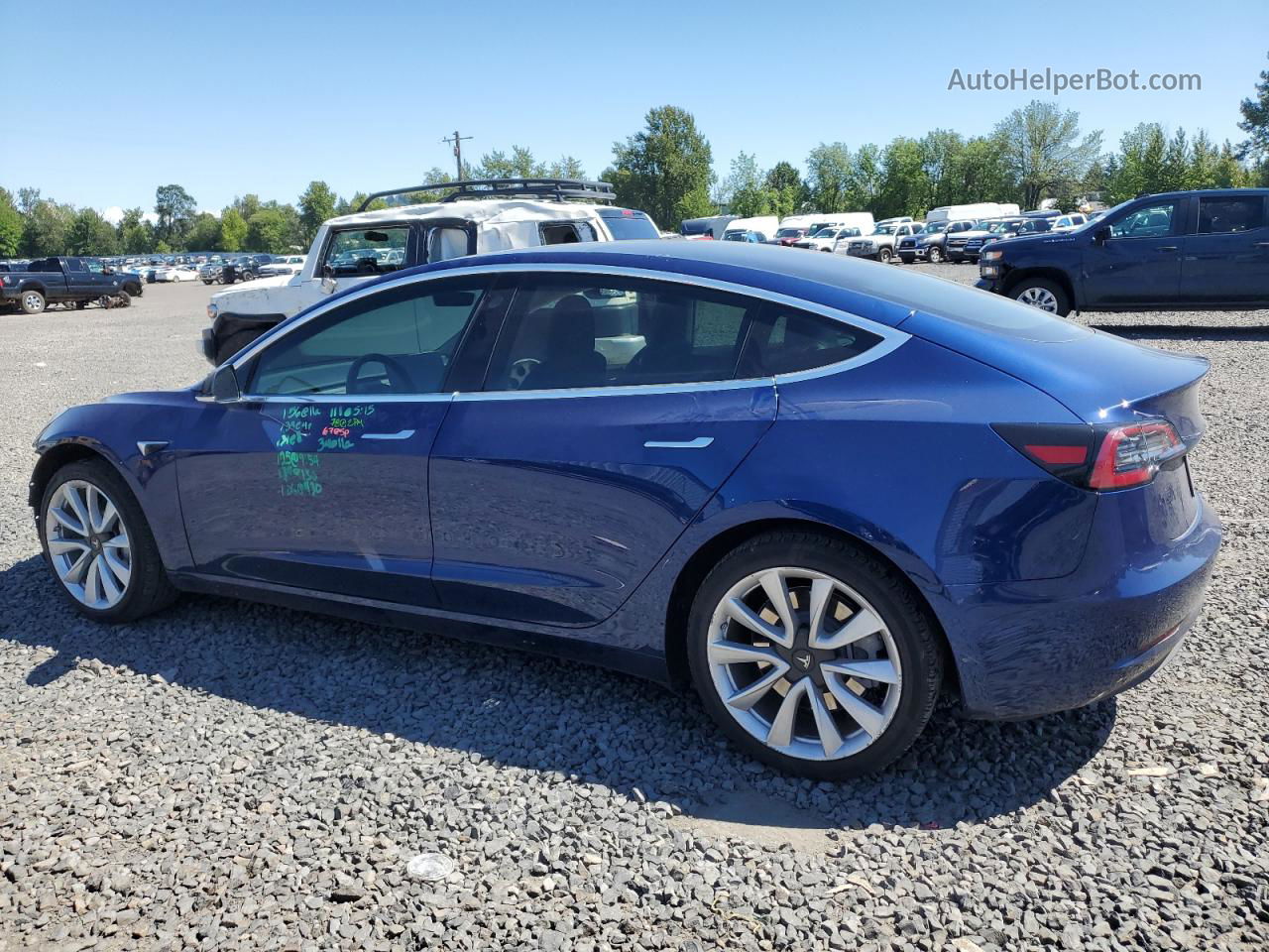 2019 Tesla Model 3  Blue vin: 5YJ3E1EA4KF301185